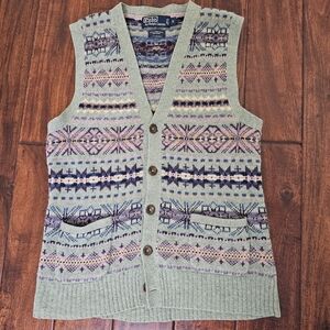 Polo Ralph Lauren fair isle vest mens size S